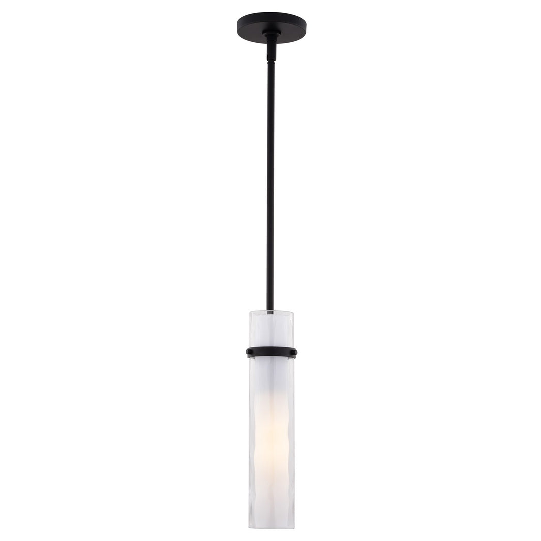 4.5-in. W 1 Light Mini Pendant Matte Black by Vaxcel International