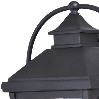 9.5 in. W Outdoor Wall Light Textured Black