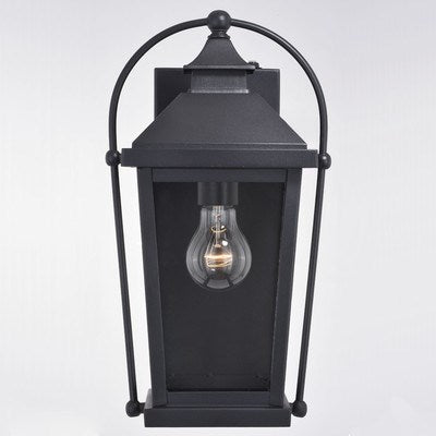 7.75 in. W Outdoor Wall Light Textured Black