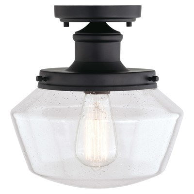 10 in. W Outdoor Flush Mount Matte Black by Vaxcel International