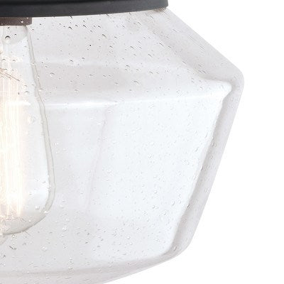 10 in. W Outdoor Flush Mount Matte Black