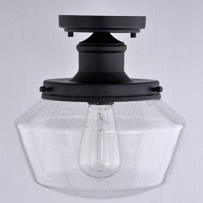 10 in. W Outdoor Flush Mount Matte Black