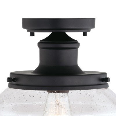 10 in. W Outdoor Flush Mount Matte Black