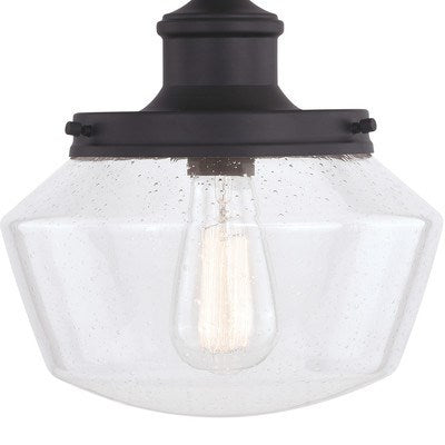 10 in. W Outdoor Pendant Matte Black