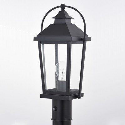 7.75 in. W Outdoor Post Light Textured Black