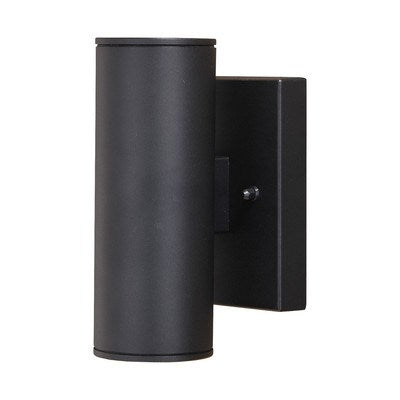 8 in. H LED Outdoor Wall Light Textured Black by Vaxcel International