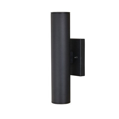 14.25 in. H LED Outdoor Wall Light Textured Black by Vaxcel International