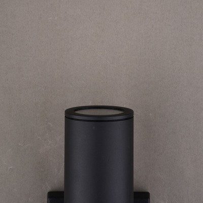 14.25 in. H LED Outdoor Wall Light Textured Black