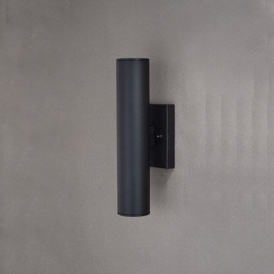 14.25 in. H LED Outdoor Wall Light Textured Black