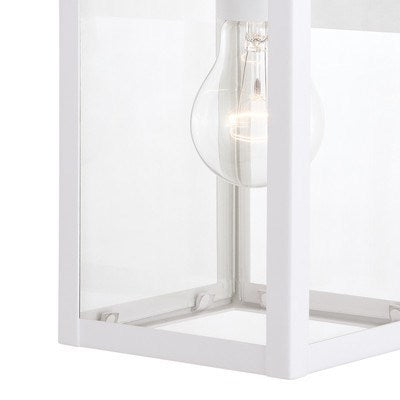 5 in. W Outdoor Wall Light Textured White