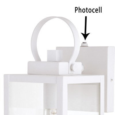 5 in. W Outdoor Wall Light Textured White
