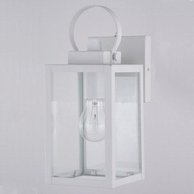 5 in. W Outdoor Wall Light Textured White