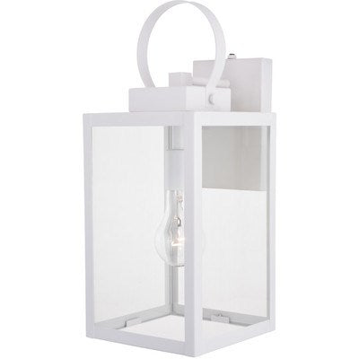 7 in. W Outdoor Wall Light Textured White by Vaxcel International