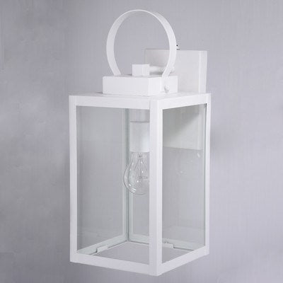 7 in. W Outdoor Wall Light Textured White