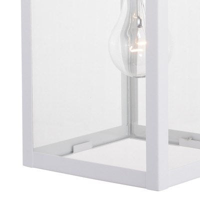 7 in. W Outdoor Wall Light Textured White