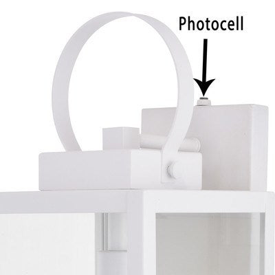 7 in. W Outdoor Wall Light Textured White