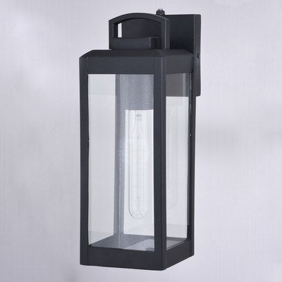 5 in. W Outdoor Wall Light Textured Black