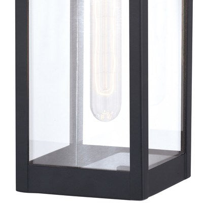 5 in. W Outdoor Wall Light Textured Black