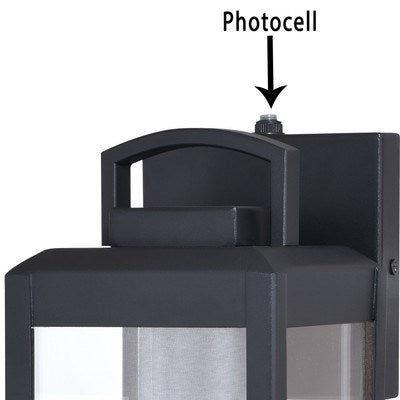 5 in. W Outdoor Wall Light Textured Black