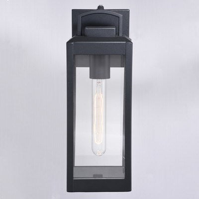 5 in. W Outdoor Wall Light Textured Black