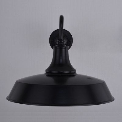 18 in. W Outdoor Wall Light Dark Bronze with Light Gold