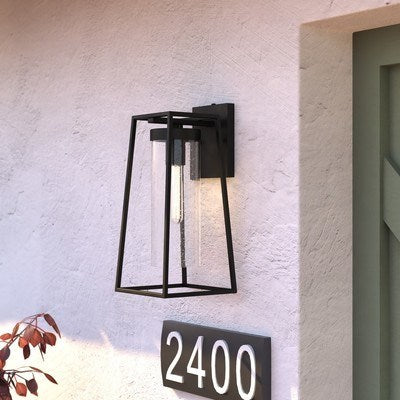 6.5-in. Outdoor Wall Light Textured Black