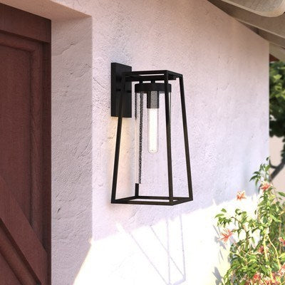 7.5-in. Outdoor Wall Light Textured Black