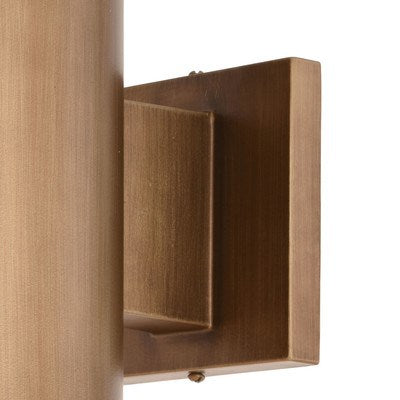 7.25-in. H Outdoor Wall Light Warm Brass