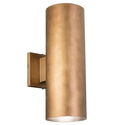 14.25-in.H Outdoor Wall Light Warm Brass by Vaxcel International