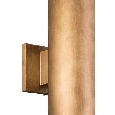 14.25-in.H Outdoor Wall Light Warm Brass