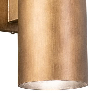14.25-in.H Outdoor Wall Light Warm Brass