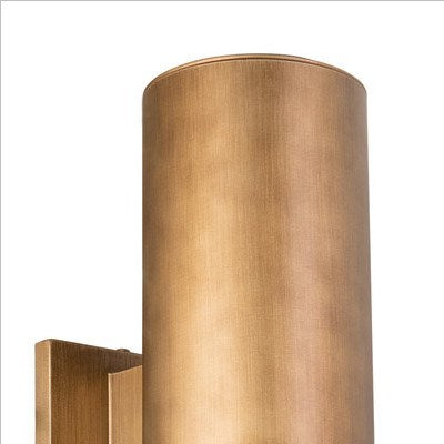 14.25-in.H Outdoor Wall Light Warm Brass
