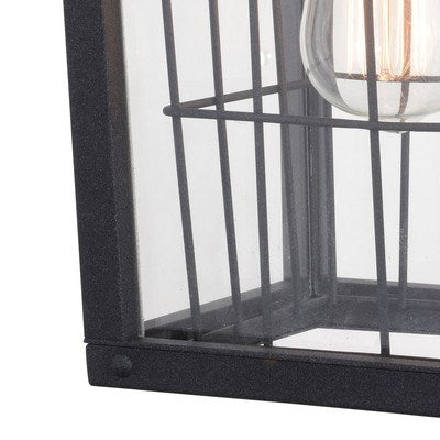 7-in. Outdoor Wall Light Volcanic Black