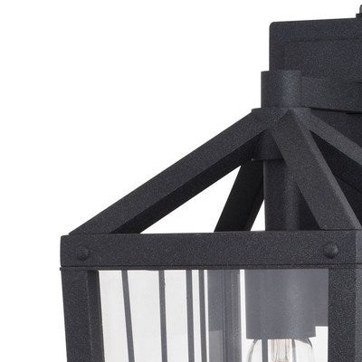 7-in. Outdoor Wall Light Volcanic Black