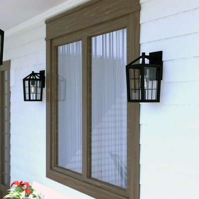 7-in. Outdoor Wall Light Volcanic Black