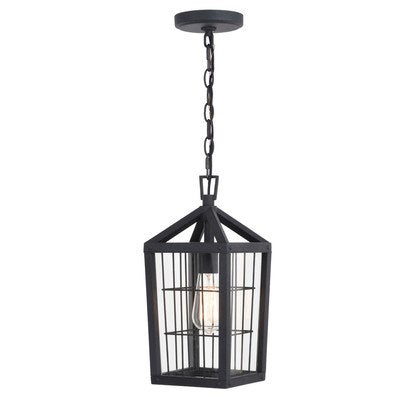 7-in. Outdoor Pendant Volcanic Black by Vaxcel International
