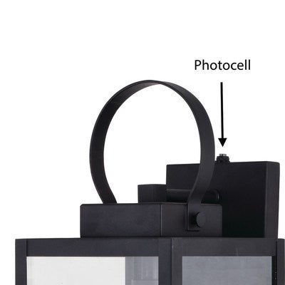 7-in. Outdoor Wall Light Textured Black