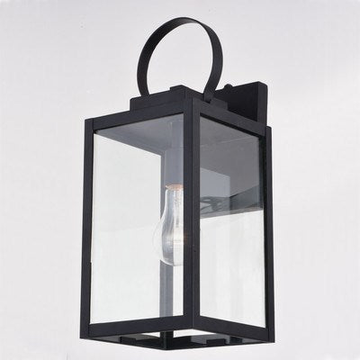 7-in. Outdoor Wall Light Textured Black