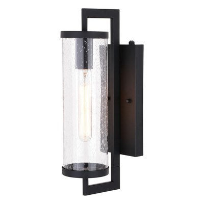 16-in. H Outdoor Wall Light Matte Black by Vaxcel International