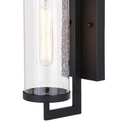 16-in. H Outdoor Wall Light Matte Black