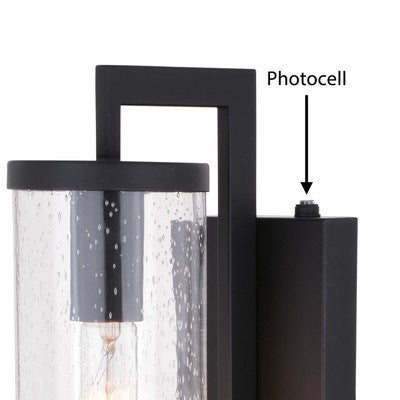 16-in. H Outdoor Wall Light Matte Black