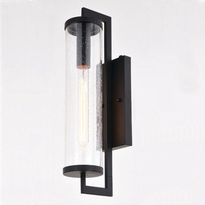 20-in. H Outdoor Wall Light Matte Black