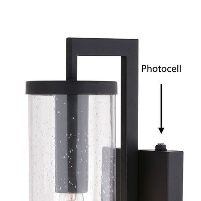 20-in. H Outdoor Wall Light Matte Black