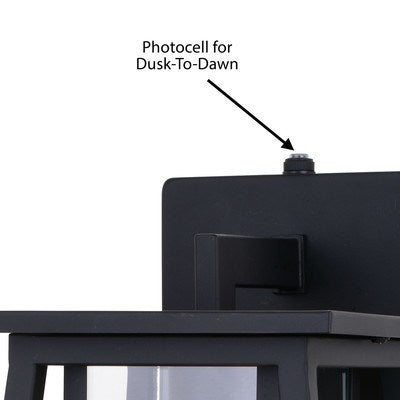 6.5-in. Outdoor Wall Light Matte Black