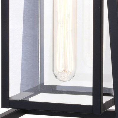 8-in. Outdoor Wall Light Matte Black