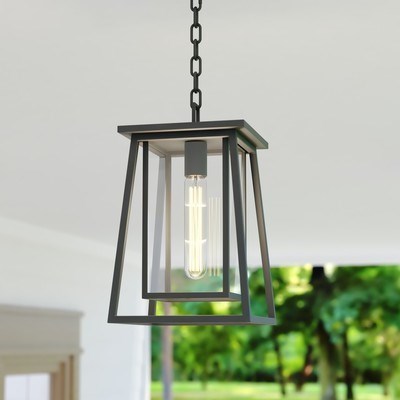 8-in. Outdoor Pendant Matte Black