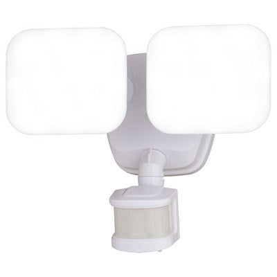 2 Light LED Outdoor Motion Sensor Flood Light White by Vaxcel International