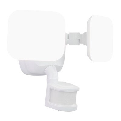 2 Light LED Outdoor Motion Sensor Flood Light White