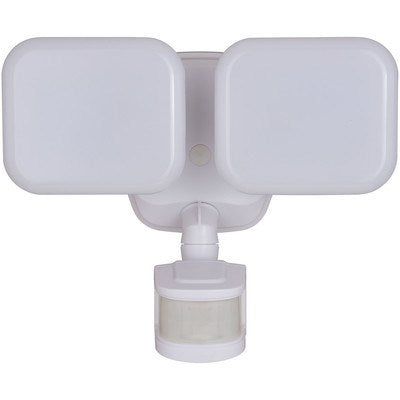 2 Light LED Outdoor Motion Sensor Flood Light White