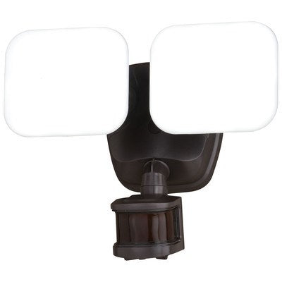 2 Light LED Outdoor Motion Sensor Flood Light Bronze by Vaxcel International